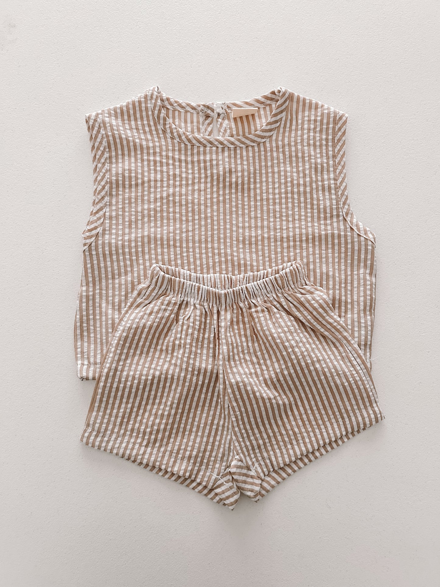 Baby Toddler Bella SS25 Sleeveless Top and Shorts Set (6m-6y) - 2 Colors