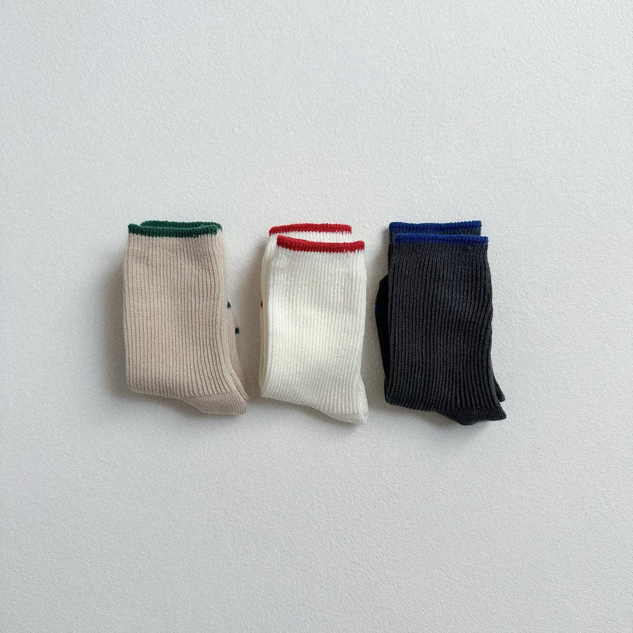 Kids F25 3pk Line Socks (10m-3y) - AT NOON STORE