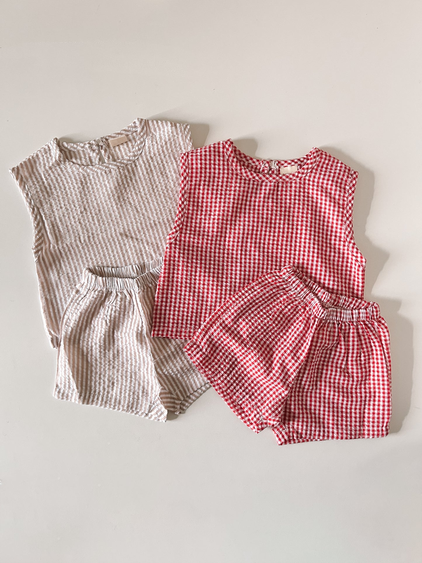 Baby Toddler Bella SS25 Sleeveless Top and Shorts Set (6m-6y) - 2 Colors