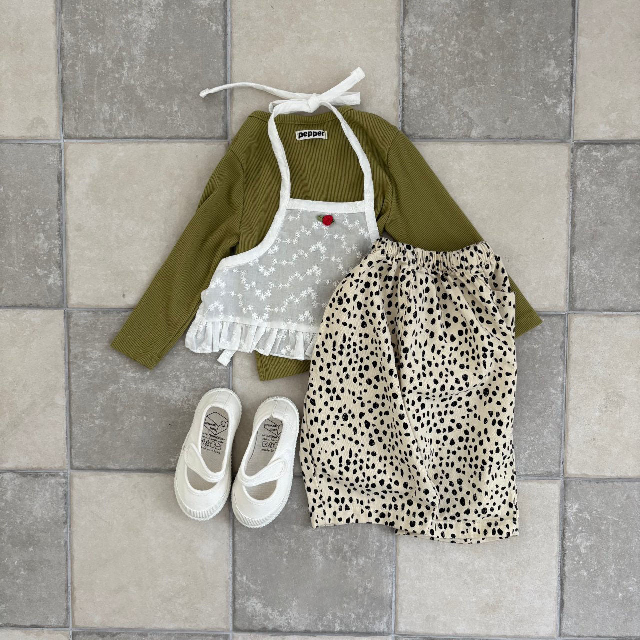 Toddler F25 Long Sleeve Ribbed Top (1-7y) - Olive