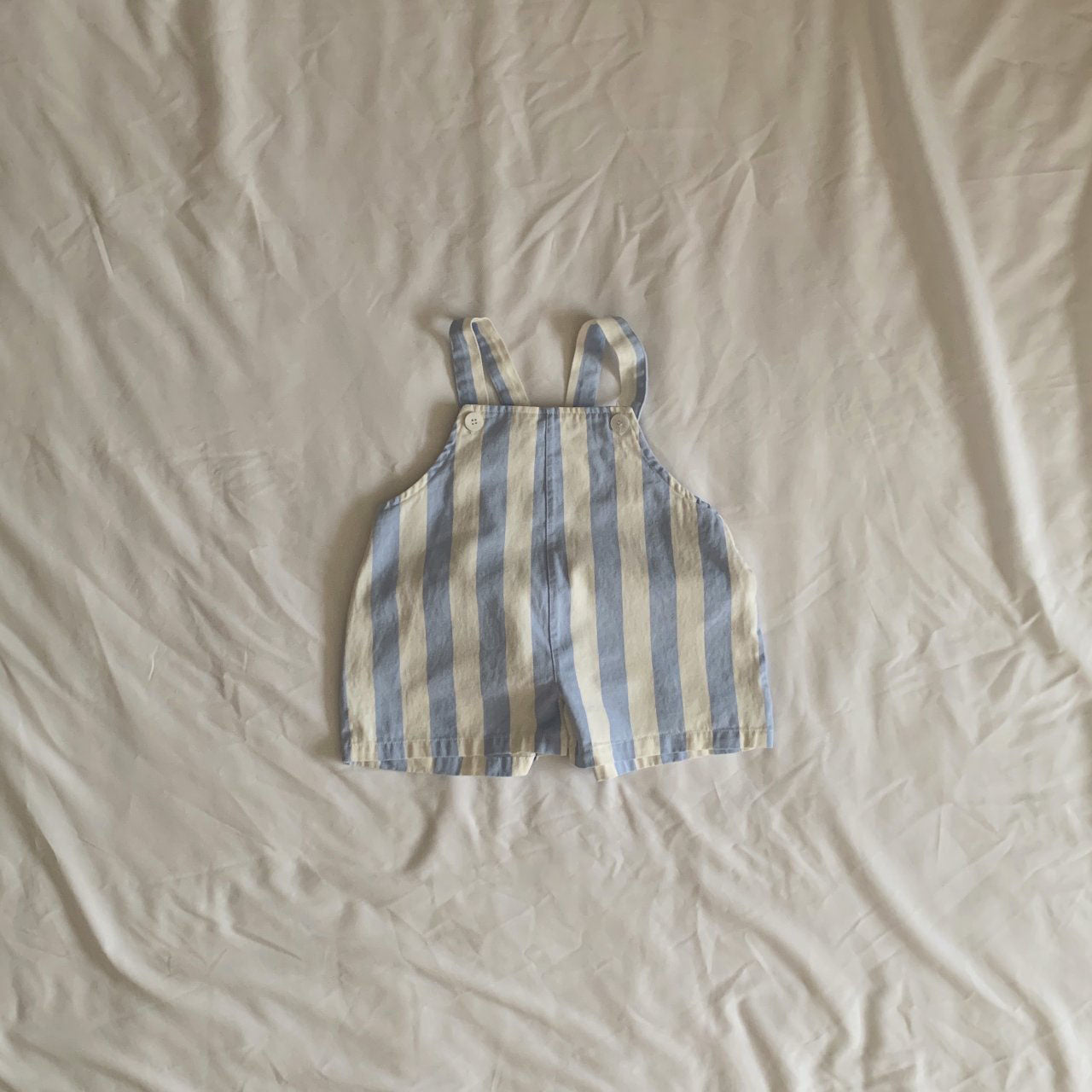 Toddler Stripe Cotton Shortalls (1-6y)- 2 Colors