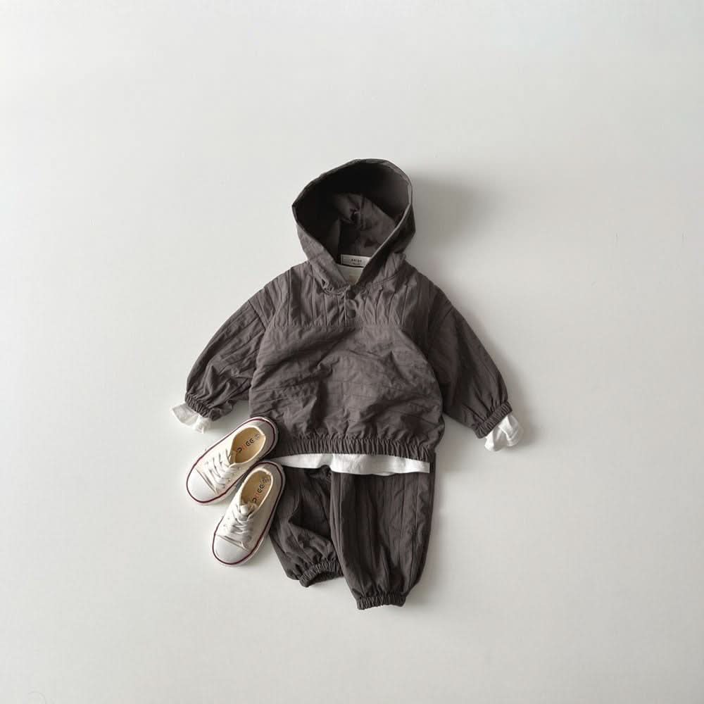 Toddler Button Anorak Hoodie (1-6y) - 3 Colors - AT NOON STORE