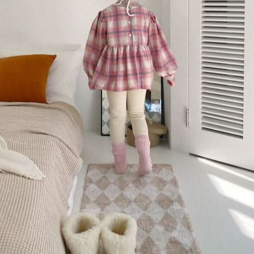 Toddler W24 Textured Knitted Leggings (1-6y) - Cream - AT NOON STORE