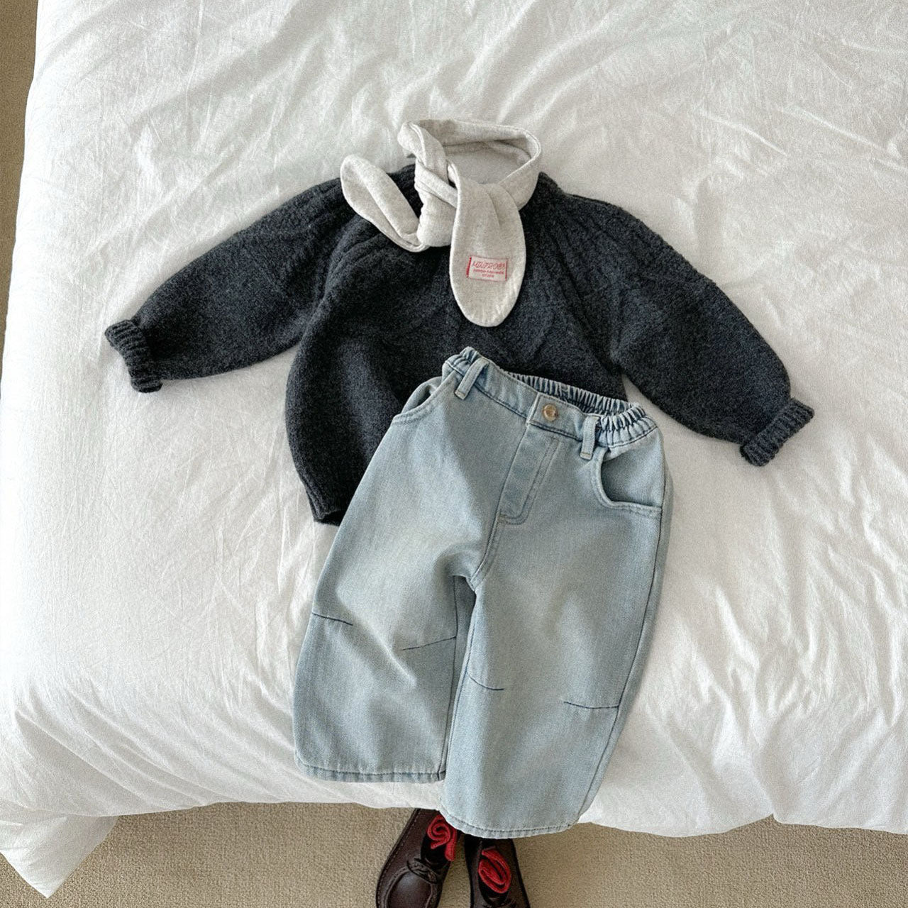 Toddler W25 Darted Denim Pants (10m-4y) - 2 Colors - AT NOON STORE
