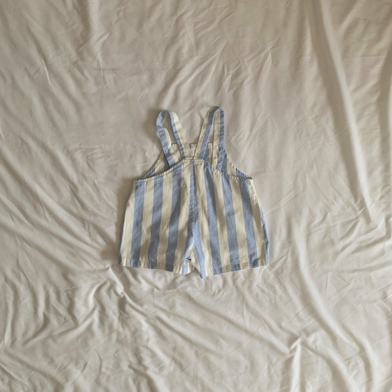 Toddler Stripe Cotton Shortalls (1-6y)- 2 Colors