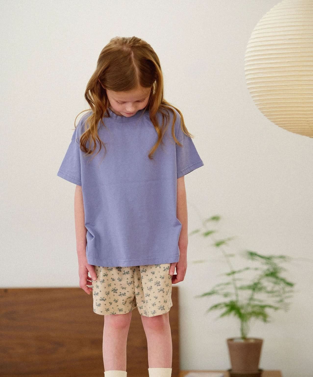 Toddler All-over Floral Print Waffle Shorts (15m-7y) -2 Colors - AT NOON STORE