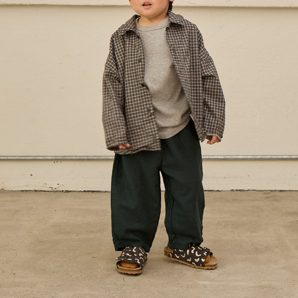 Toddler F25 Plaid Shirt (2-8y) - Black - AT NOON STORE