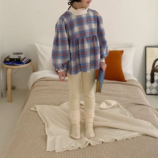 Toddler W24 Textured Knitted Leggings (1-6y) - Cream - AT NOON STORE