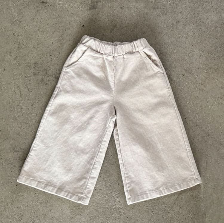Kids Corduroy Wide Leg Pull-on Pants (1-6y) - 2 Colors - AT NOON STORE