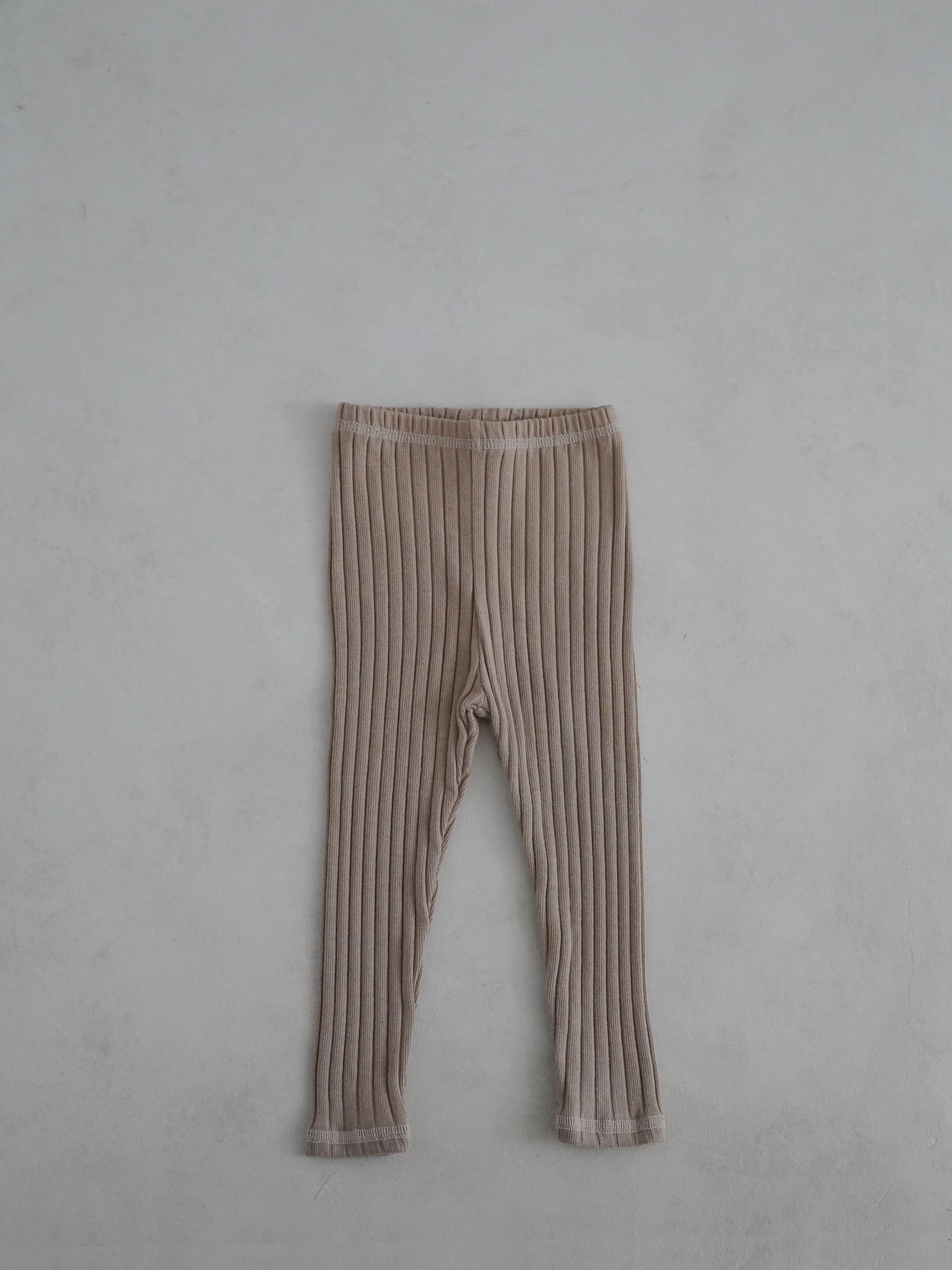 Toddler Stitch Detail Ribbed Top and Pants Set  (1-6y)- Blue - AT NOON STORE