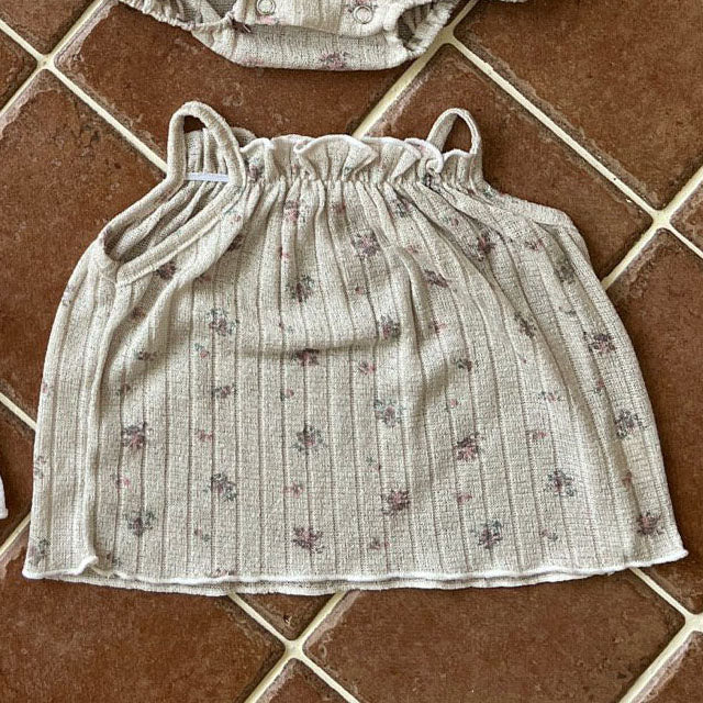 Toddler Lala SS25 Floral Spaghetti Strap Top (1-6y) - 2 Colors