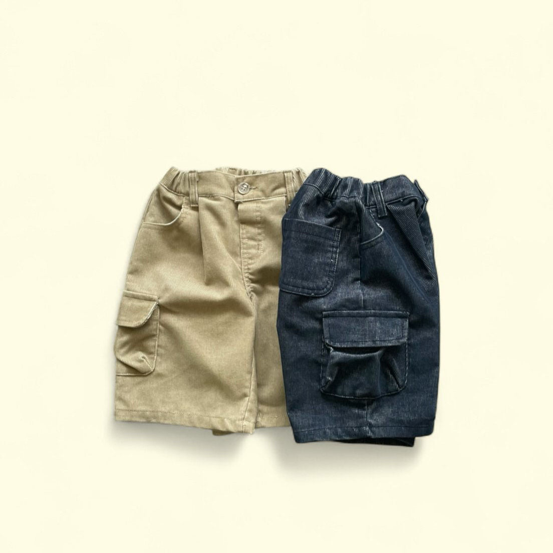 Toddler F25 Garment Dyed Corduroy Cargo Bermuda Shorts (3-7y) - 2 Colors - AT NOON STORE