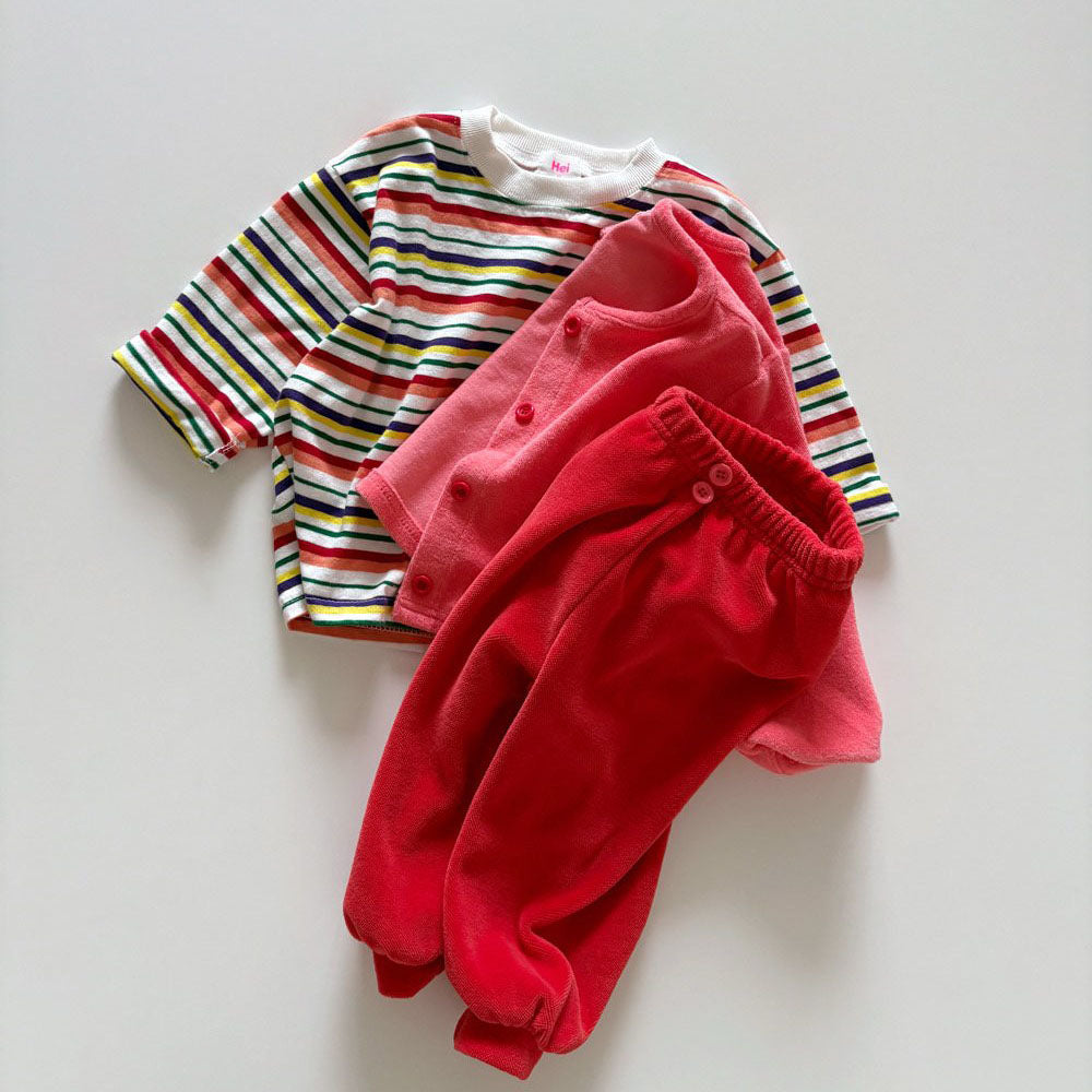 Toddler F26 Multicolor Stripe Long Sleeve Top (1-6y)
