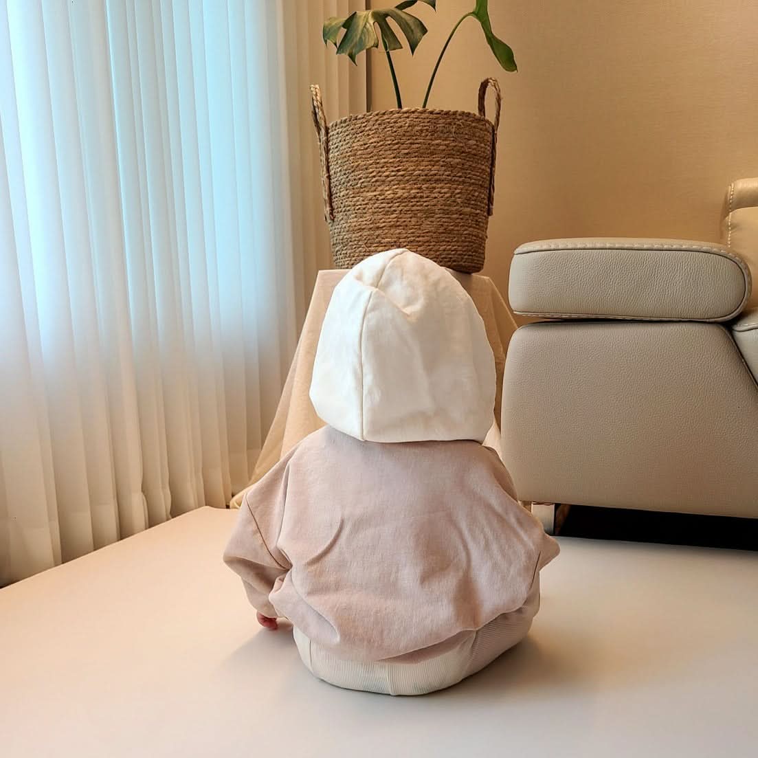 Baby Color Block Hoodie (6-18m) - 2 Color - AT NOON STORE