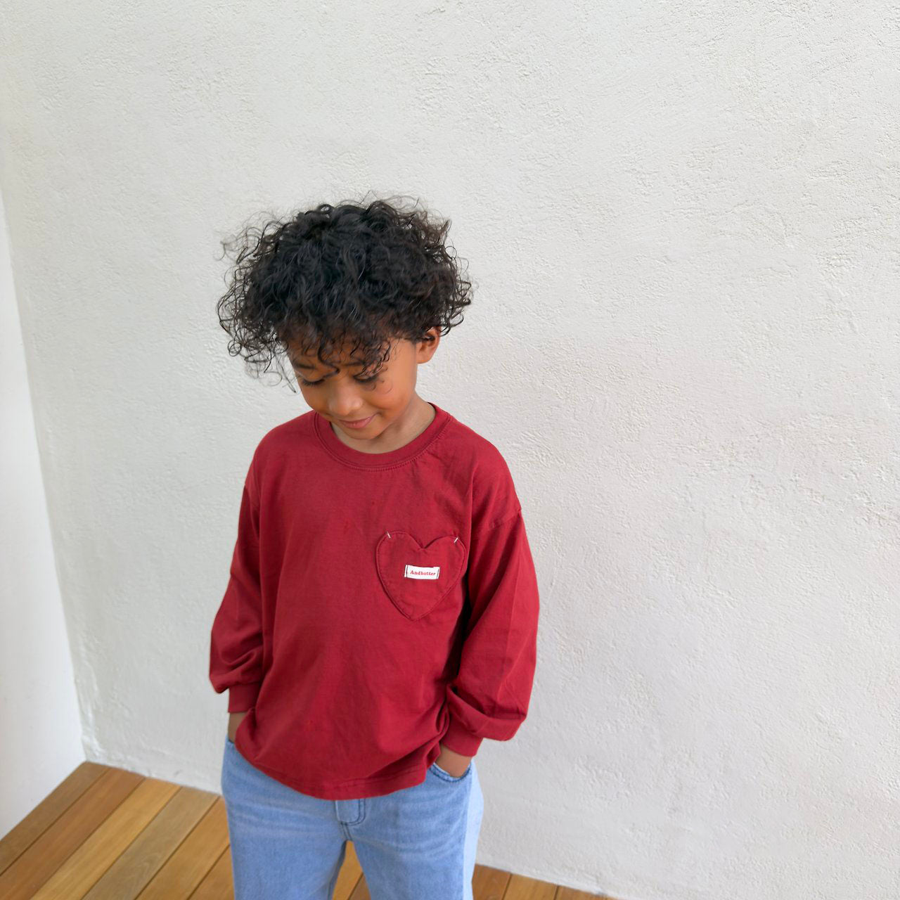 Toddler F26 Heart Pocket Long Sleeve Top (3-10y) - 3 Colors