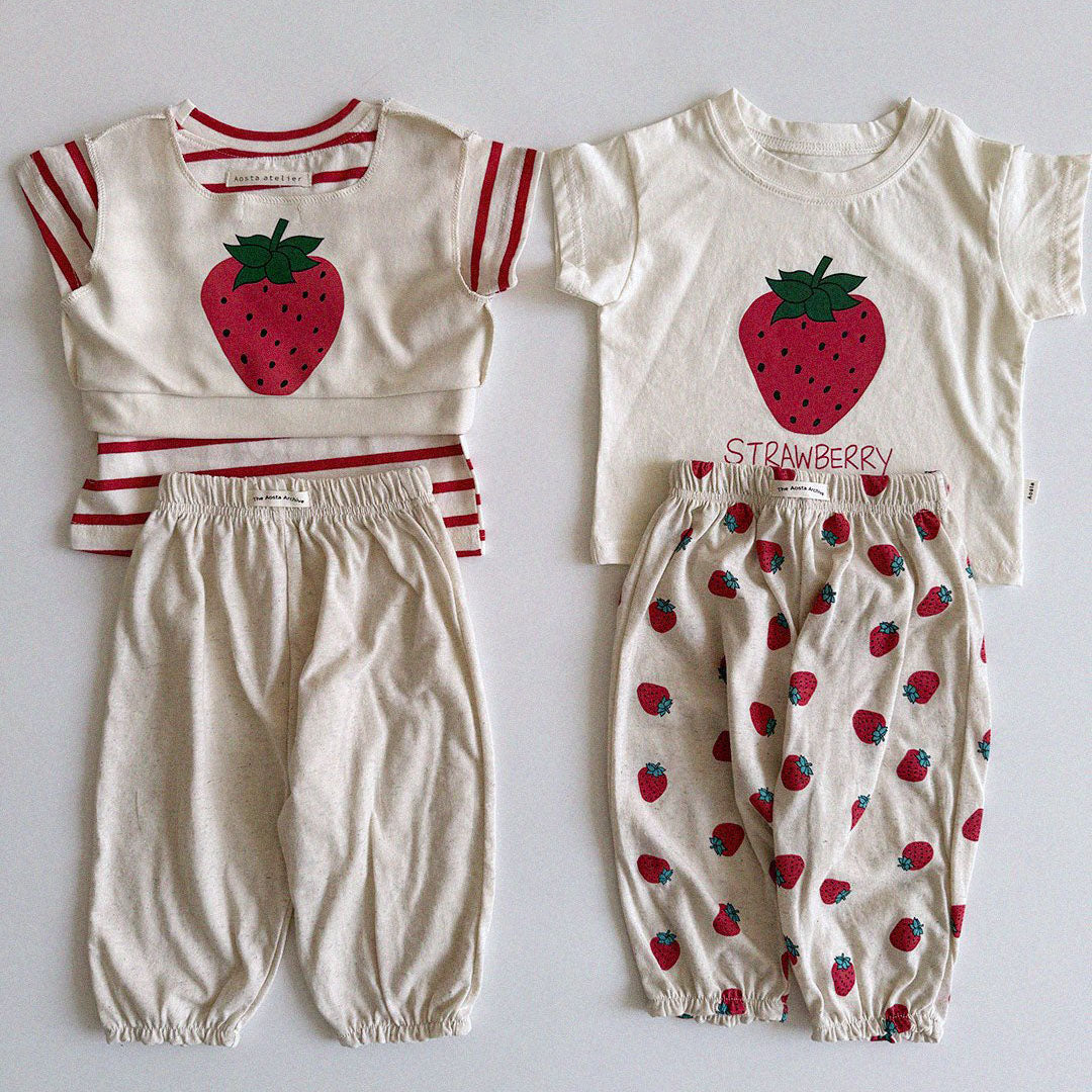 Baby/Toddler Aosta SS25 Cotton Basic Jogger Pants (3m-5y)- 5 Colors - AT NOON STORE