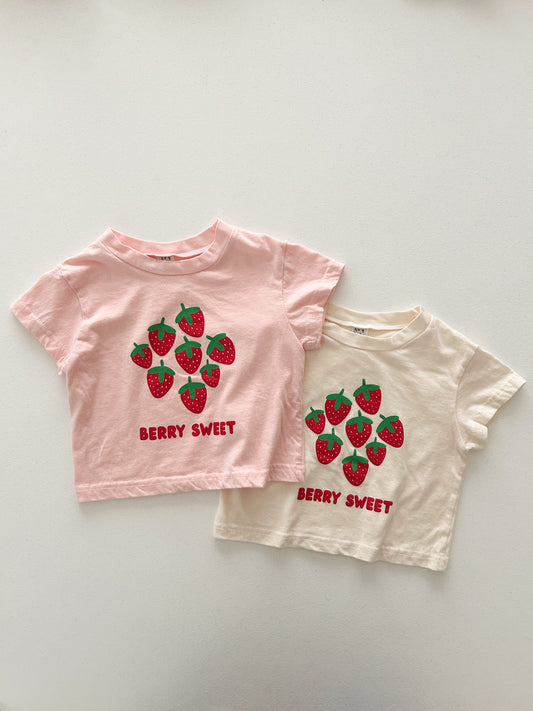 Toddler Berry Sweet Short Sleeve Top (1-6y) - 2 Colors - AT NOON STORE