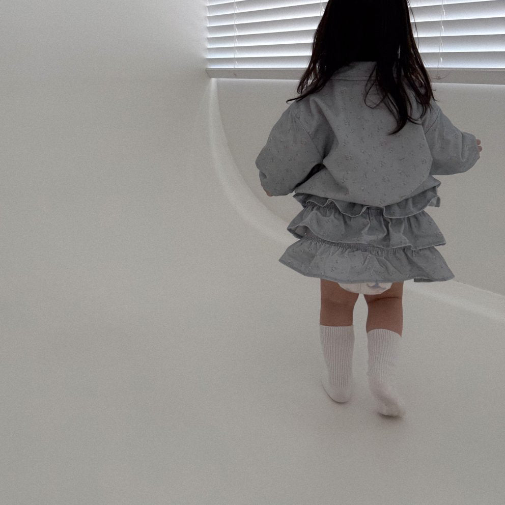 Baby Bella F25 Collared Jacket and Frill Skirt Set (6m-3y) - 2 Colors