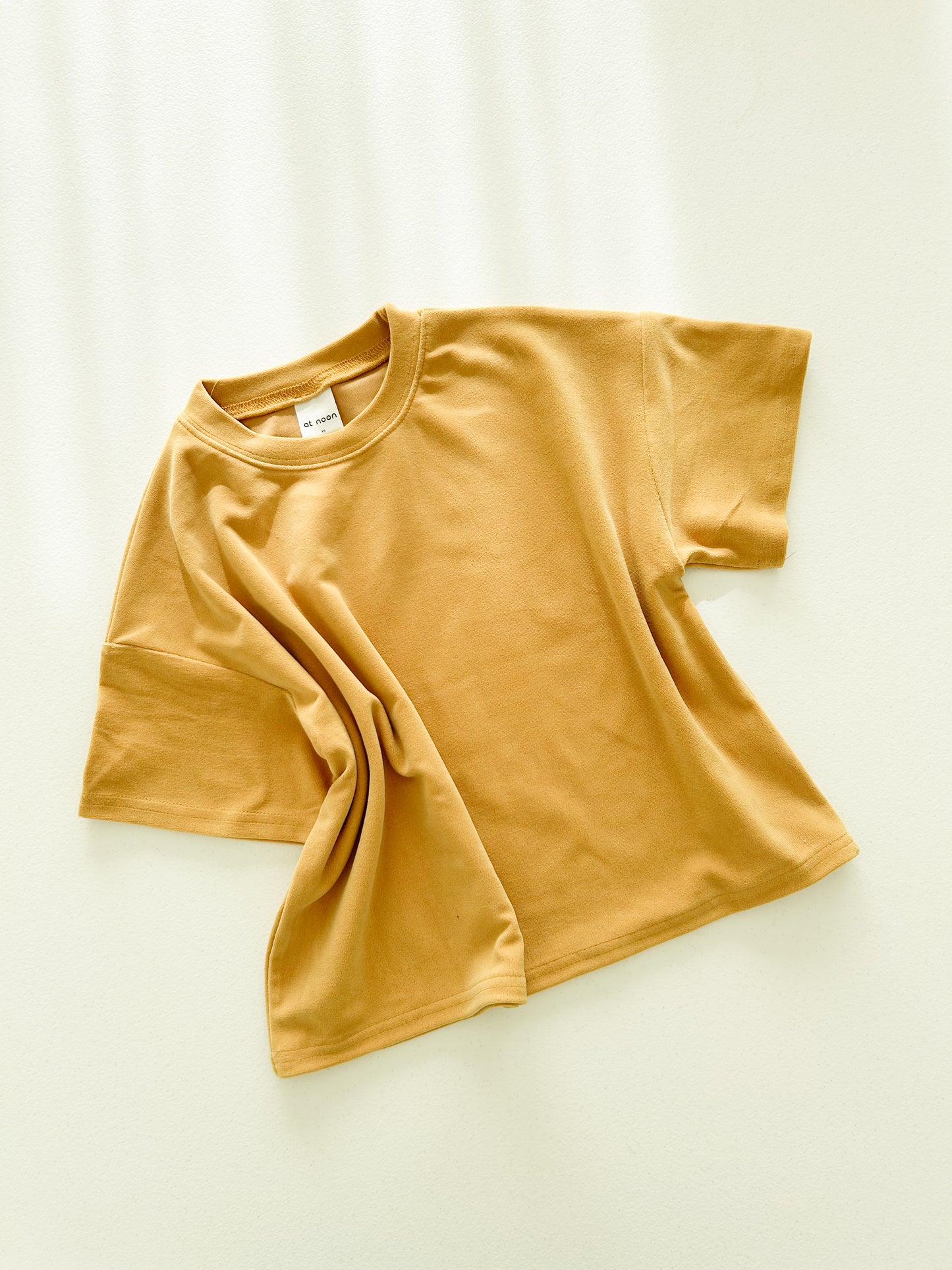 Toddler F25 Velvet Short Sleeve Loose Fit Top (2-7y) - 3 Colors