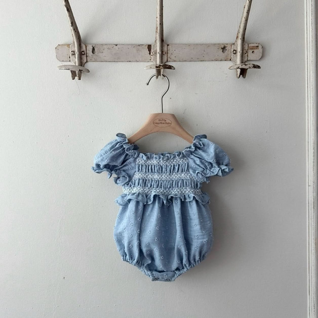 Monbebe Linen shops Bubble Romper