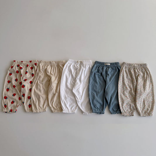Baby/Toddler Aosta SS25 Cotton Basic Jogger Pants (3m-5y)- 5 Colors - AT NOON STORE