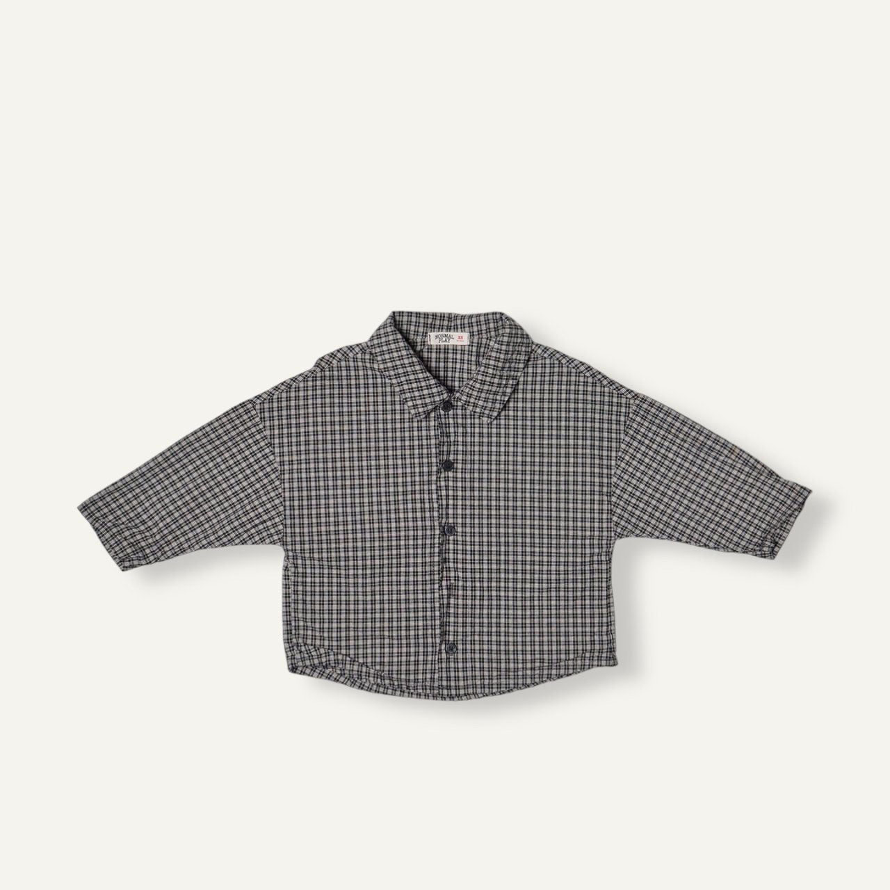 Toddler F25 Plaid Shirt (2-8y) - Black - AT NOON STORE