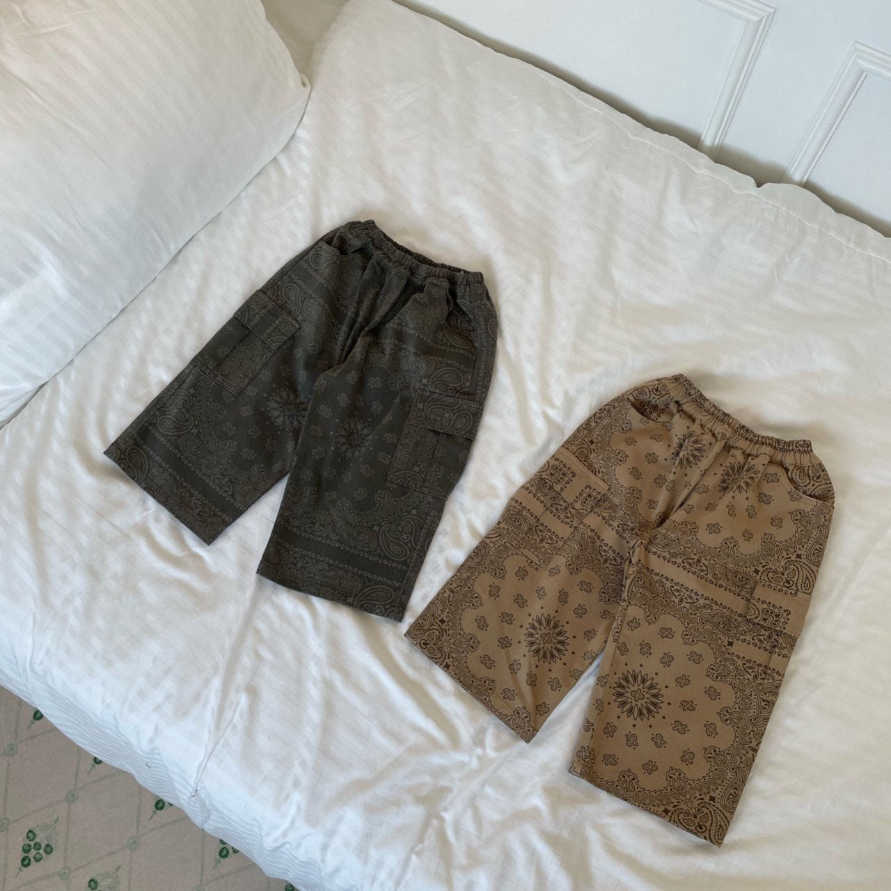 Kids F25 Bandana Printed Cargo Pants (2-7y) - 2 Colors