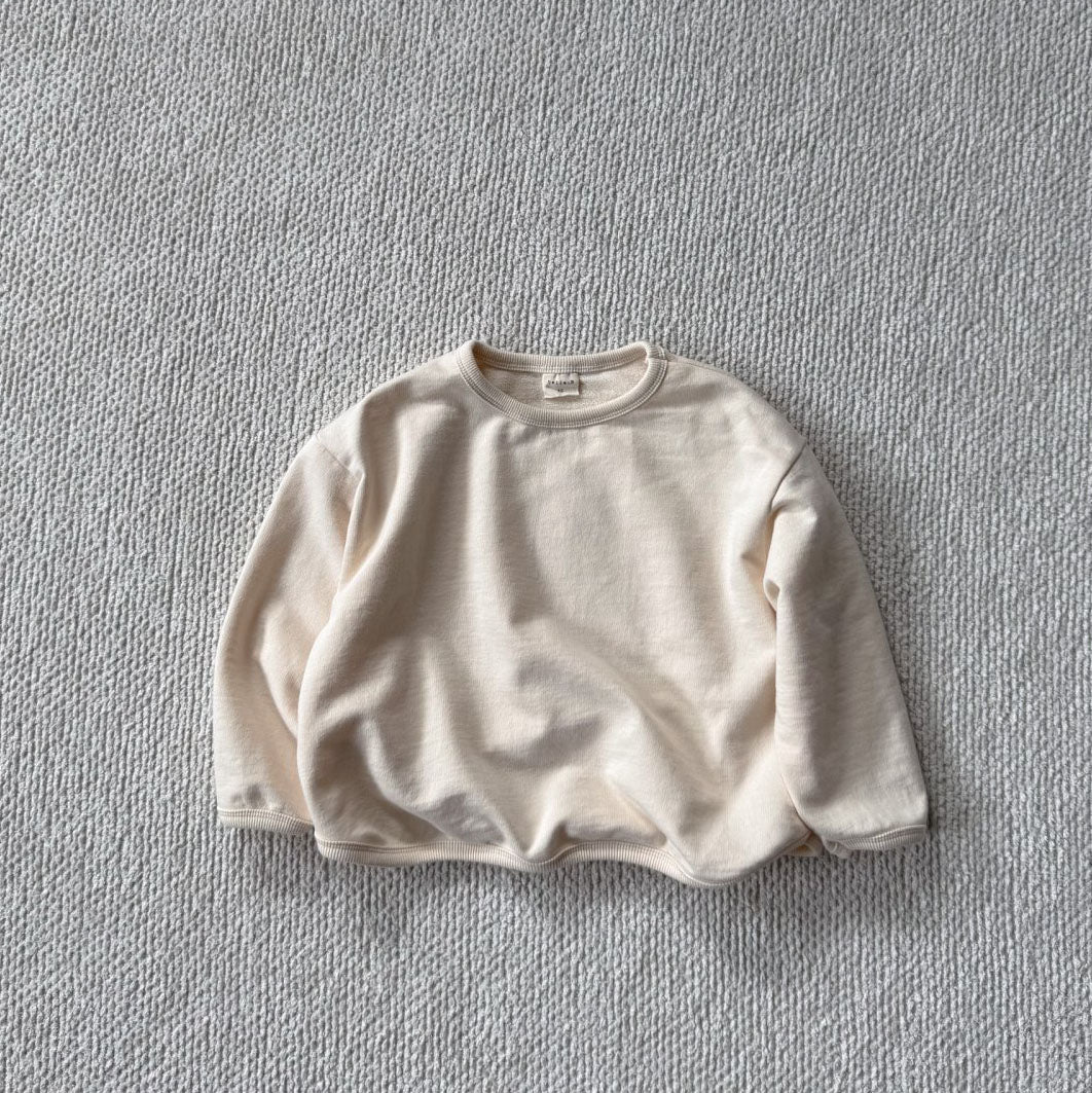 Baby/Toddler Bella F25 Curved Hem Long Sleeve Top (6m-6y) - Ivory - AT NOON STORE