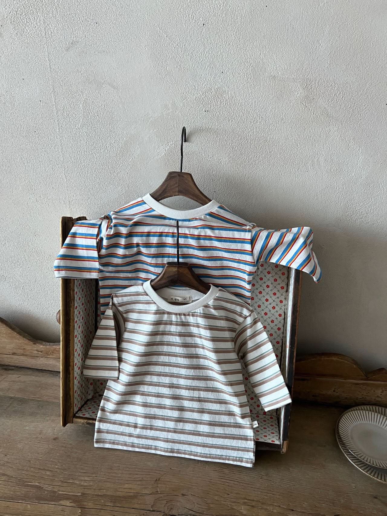 Kids Lala Long Sleeve Stripe Top (1-6y) - 2 Colors - AT NOON STORE