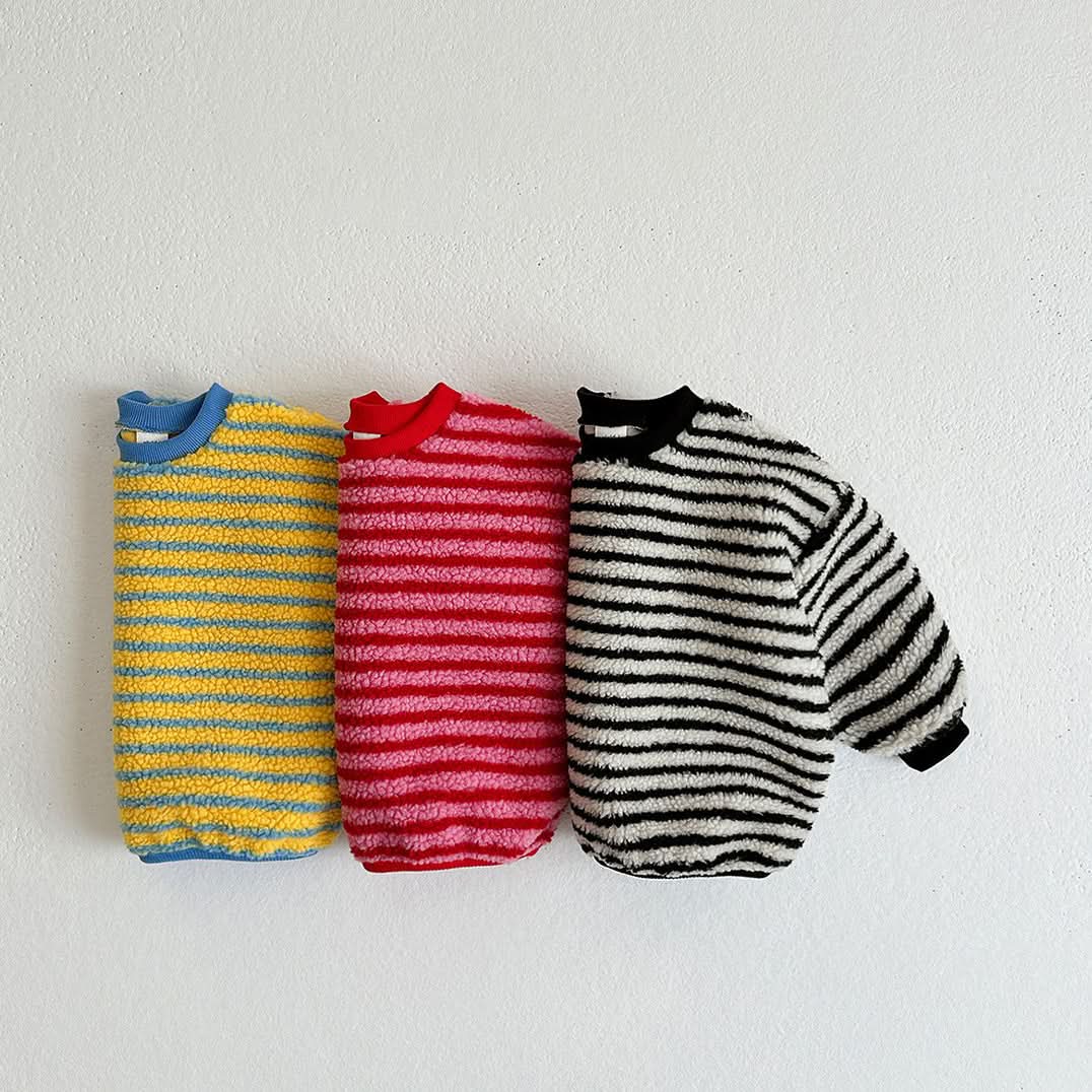 Toddler W24 Sherpa Stripe Sweatshirt (1-7y) - 3 Colors - AT NOON STORE