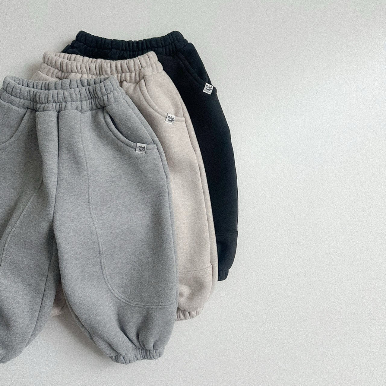 Toddler W25 Stitch Detail Warm Jogger Pants (10m-4y) - 3 Colors - AT NOON STORE