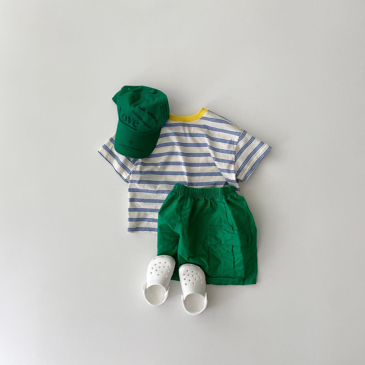 Toddler SS25 Side Pocket Shorts (2-7y)- Green