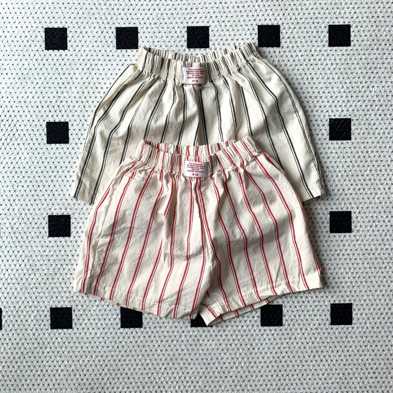 Toddler SS25 Ticking Stripe Shorts (1-7y) - 2 Colors - AT NOON STORE