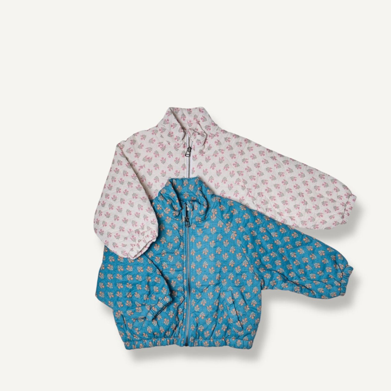 Toddler F25 Floral Padded Bomber Jacket (2-8y) - 2 Colors - AT NOON STORE