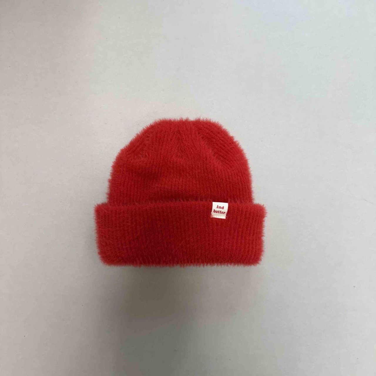 Toddler F25 Fuzzy Beanie (2-10y) - Red - AT NOON STORE