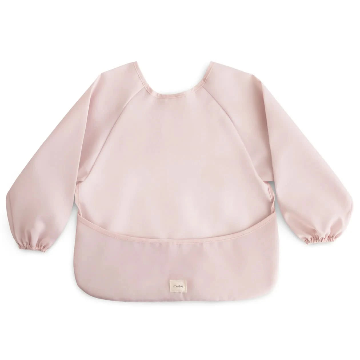 Mushie Long Sleeve Bib - Blush - AT NOON STORE