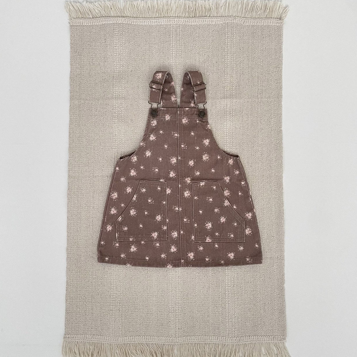 Toddler F25 Floral Skirtalls (1-7y) - Brown - AT NOON STORE