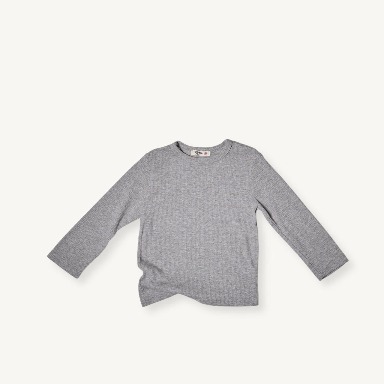 Toddler F25 Ribbed Long Sleeve Top (2-8y) - Heather Gary - AT NOON STORE