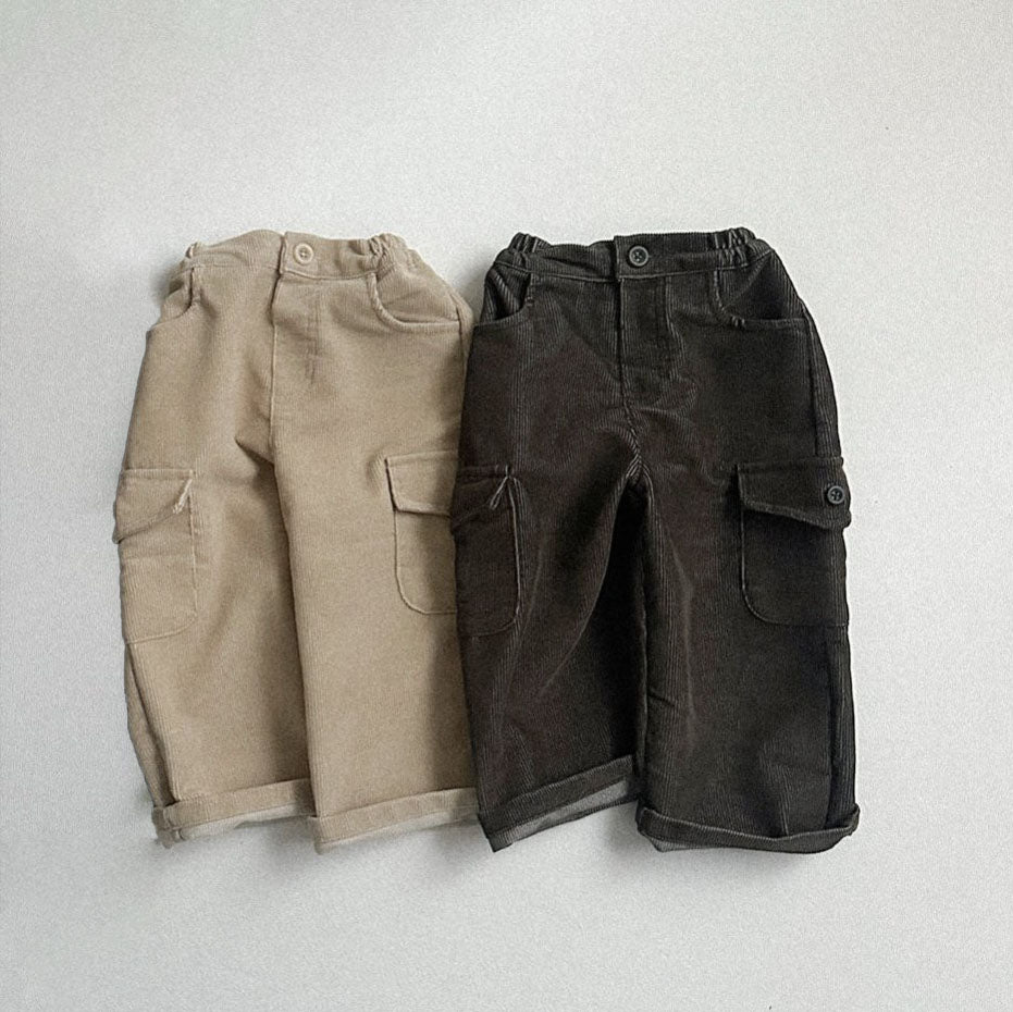Toddler W25 Corduroy Cargo Pants (2-7y) - 2 Colors