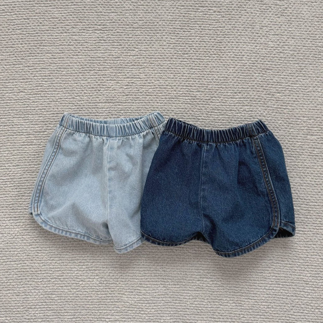 Toddler Bella SS25 Dolphin Hem Denim Shorts (1-6y) - 2 Colors - AT NOON STORE