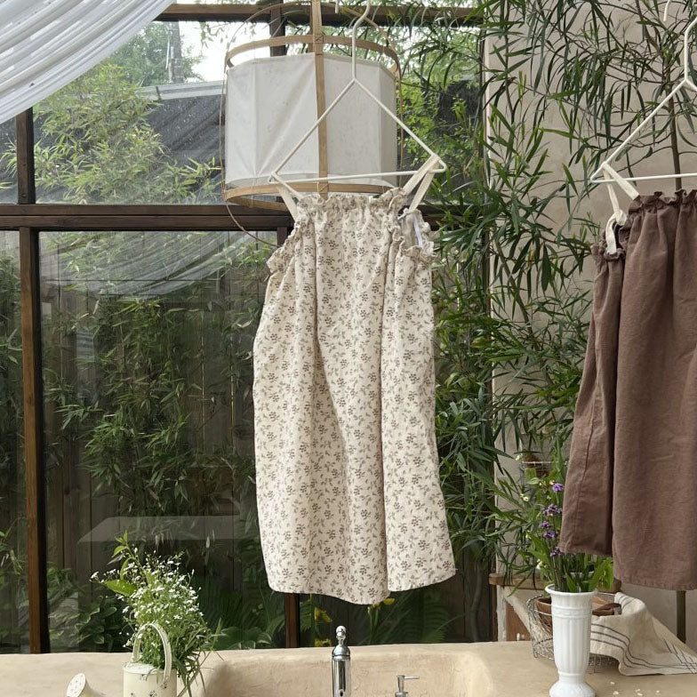 Toddler SS25 Tie Back Floral Print Dress (2-7y) - Floral Ivory - AT NOON STORE