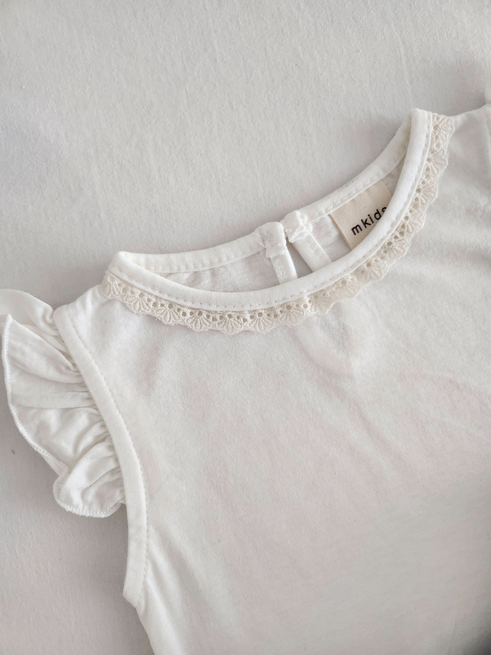 Toddler Ruffle Sleeve Top (6m-5y) - Ivory - AT NOON STORE