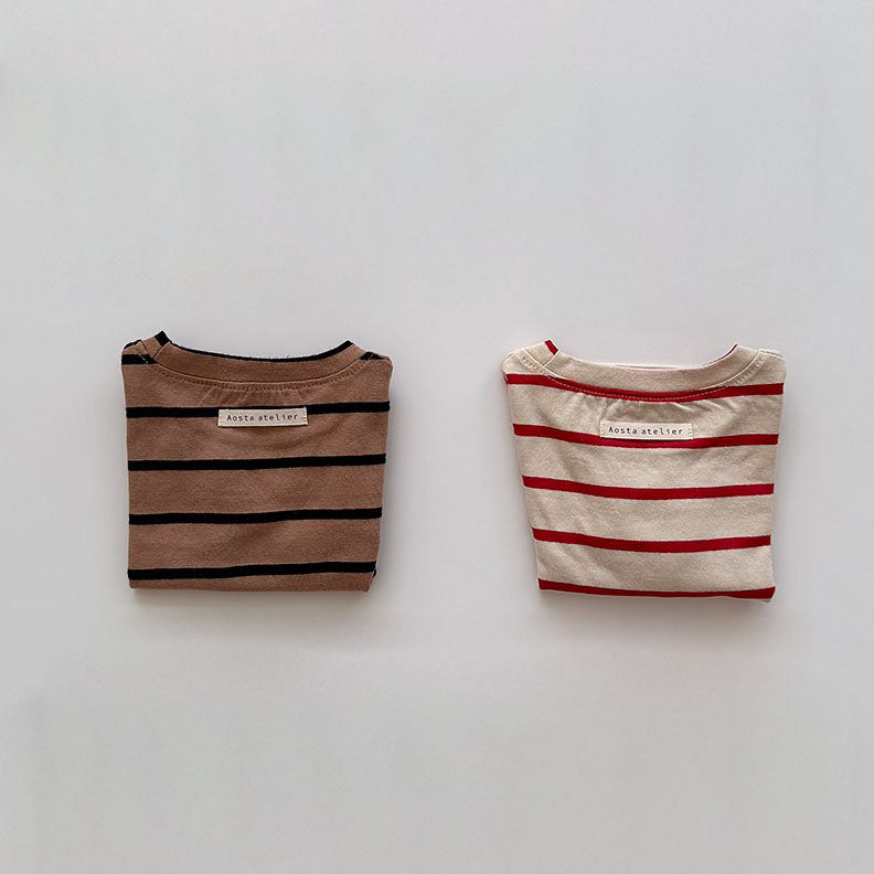 Baby/Toddler Aosta F25 Stripe Long Sleeve Top (3m-5y)- 2 Colors - AT NOON STORE