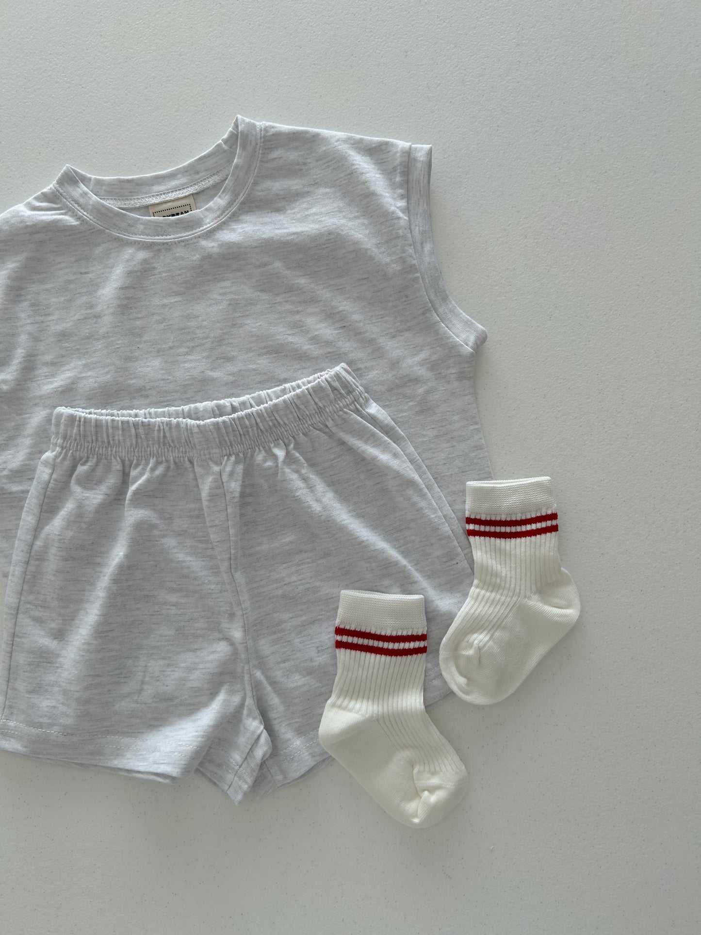 Kids Soy SS25 Muscle Sleeveless Top and Shorts Set (1-6y) - 4 Colors