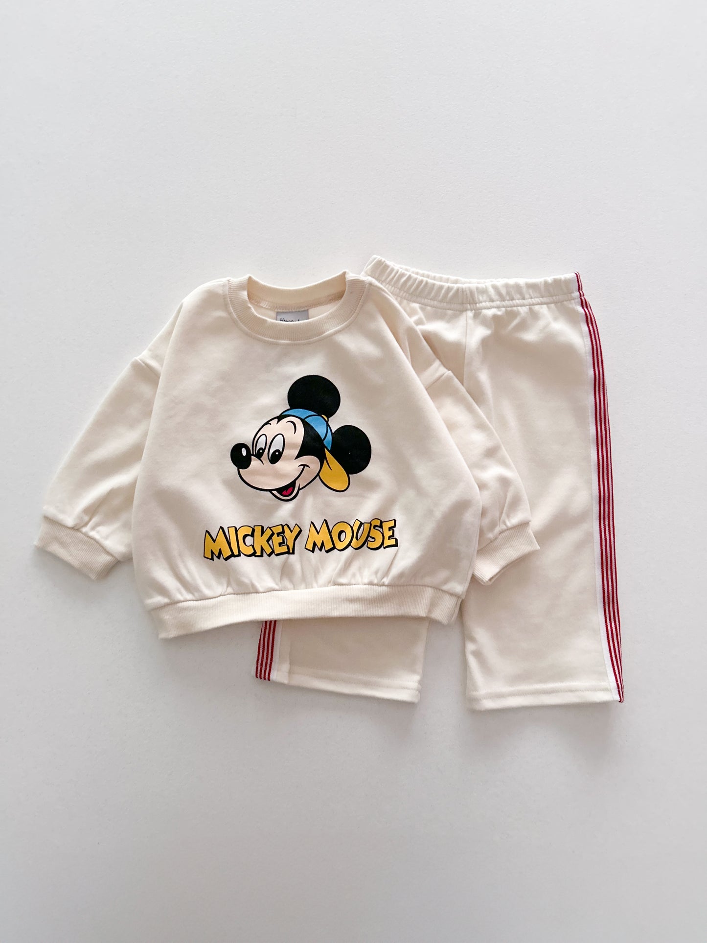 Toddler F25 Disney Long Sleeve Sweatshirt and Side Tape Wide Pants Set (1-6y) -2 Colors - AT NOON STORE
