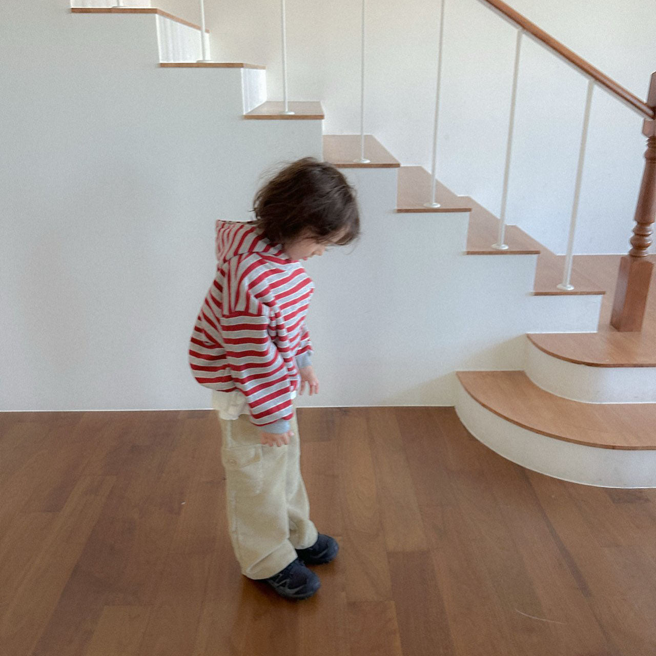 Toddler W25 Stripe Snap-Button Hoodie (2-7y) - 2 Colors