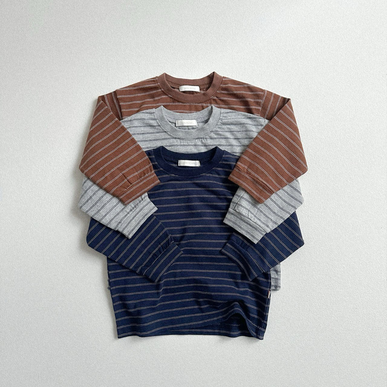 Toddler W25 Stripe Long Sleeve Shirt (10m-4y) - 3 Colors - AT NOON STORE