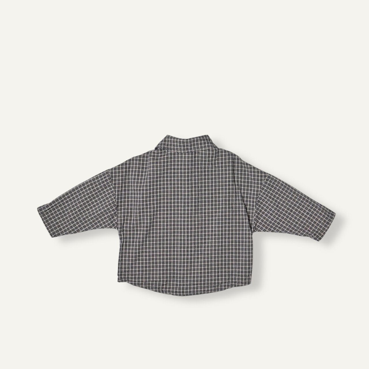 Toddler F25 Plaid Shirt (2-8y) - Black - AT NOON STORE