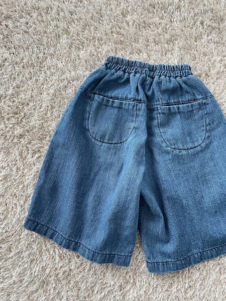 Toddler Wide Pull-on Pants (16m-6y) - Blue Denim