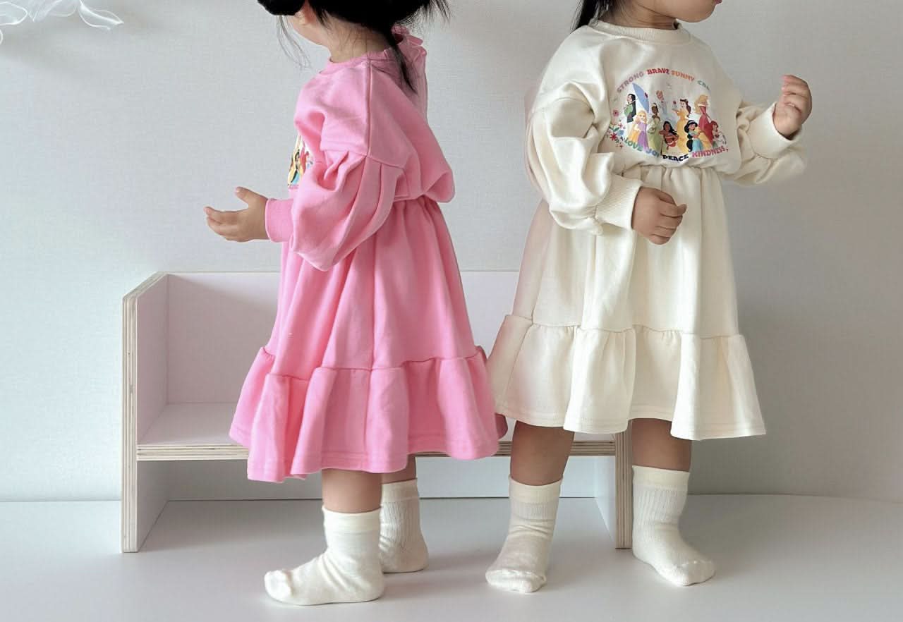 Toddler Disney Princess Sweatshirt Frill Dress (15m-6y) - 2 Colors - AT NOON STORE